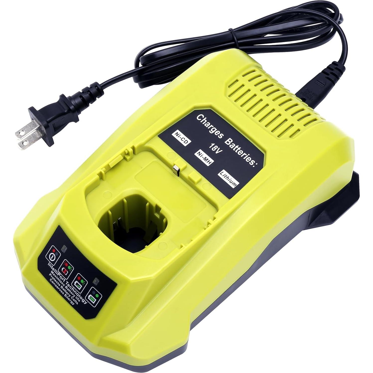 Cargador Rápido Compatible Ryobi P117 18V Litio NiCd NiMH