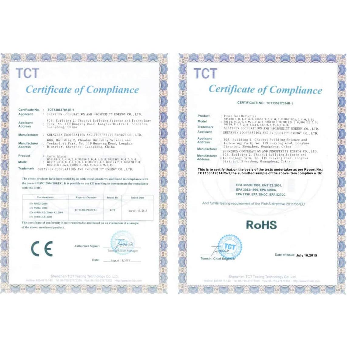 Batería recargable HSC Tool 12V 2500mAh NiMh para Bosch