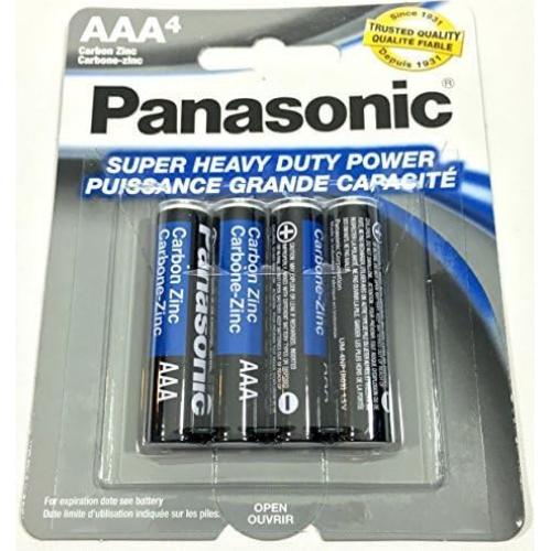 Baterías AAA Panasonic Super Heavy Duty Carbono Zinc 4 Piezas 1.5V