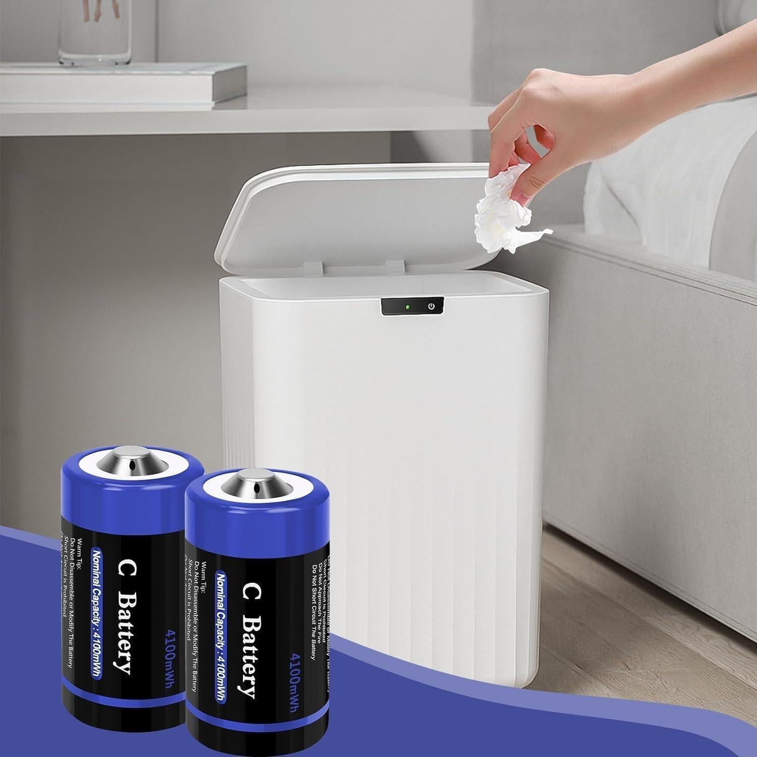 Baterías recargables de litio tipo C Wowpower 8 unidades 1.5V