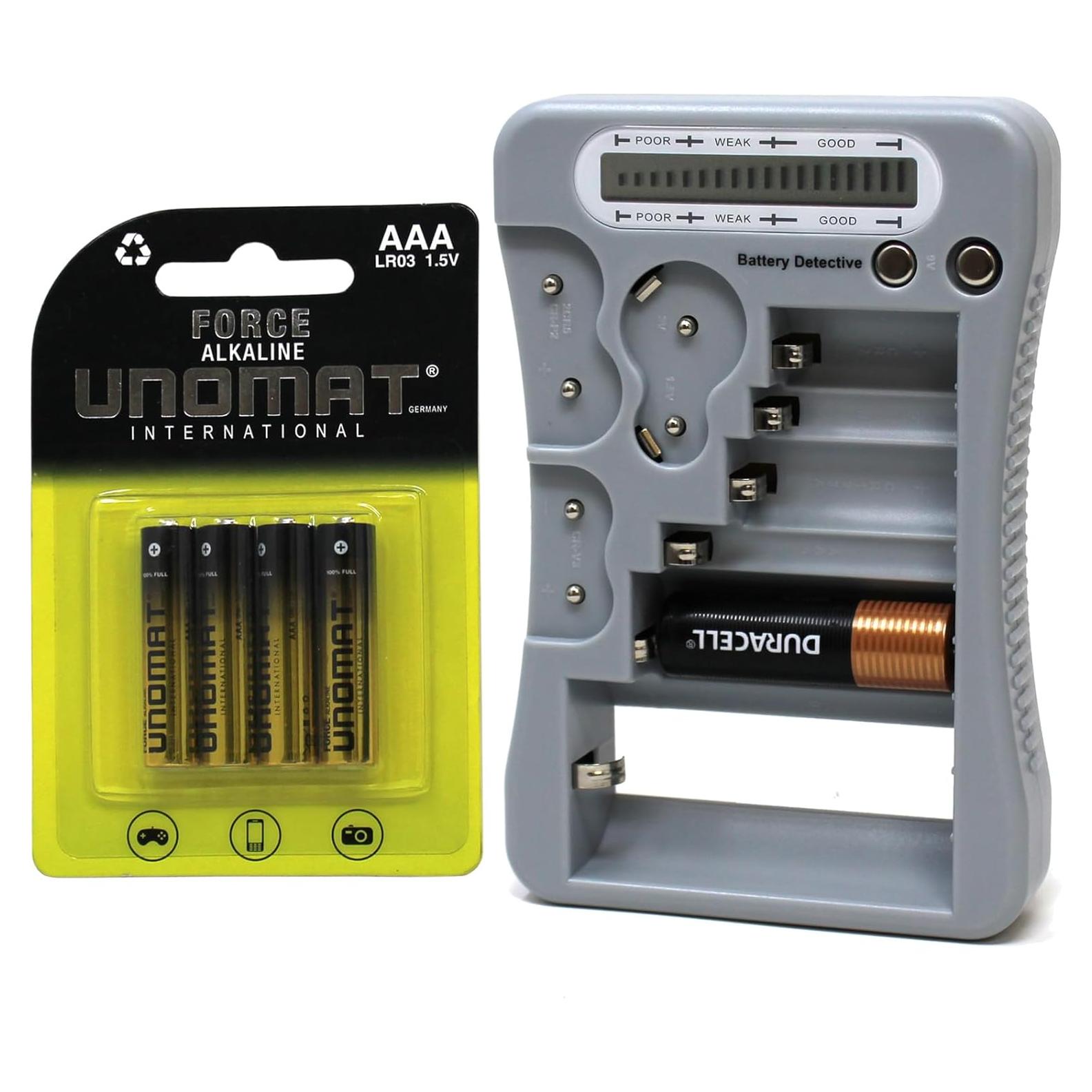 Probador de Baterías LCD 12-en-1 Battery Detective