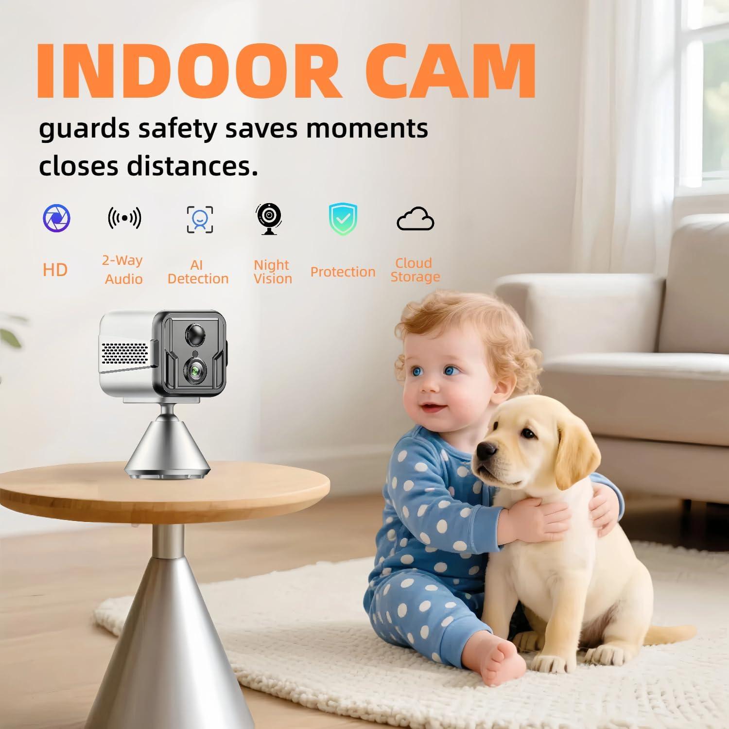 Cámara Mini Oikay T9W5 1080P HD con Batería 100 Días