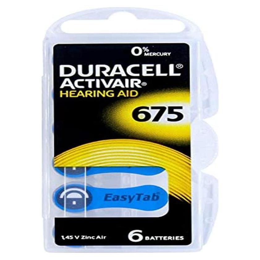 Batería de audífono Duracell 675 de zinc 1.4V