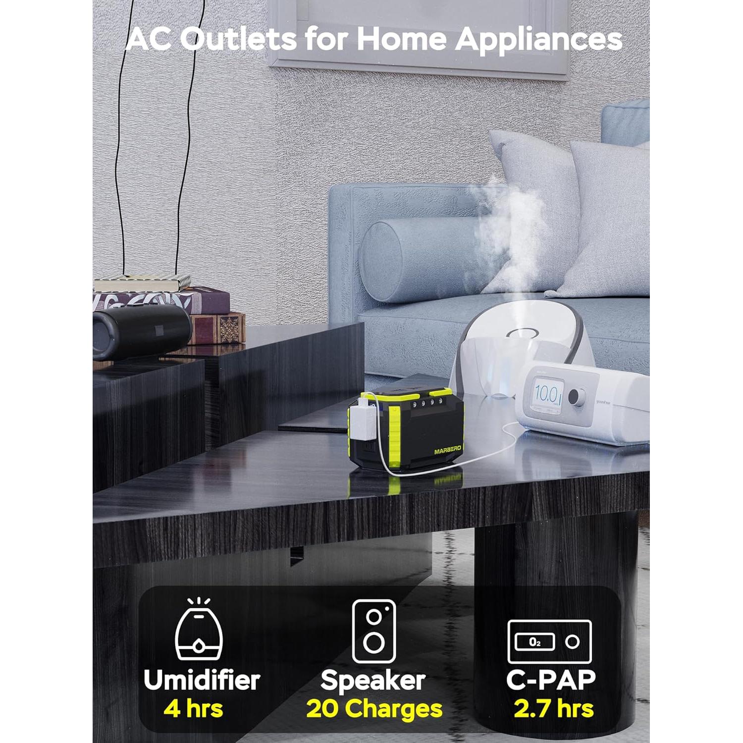 Estación de Energía Portátil MARBERO M270 150Wh 100W AC USB