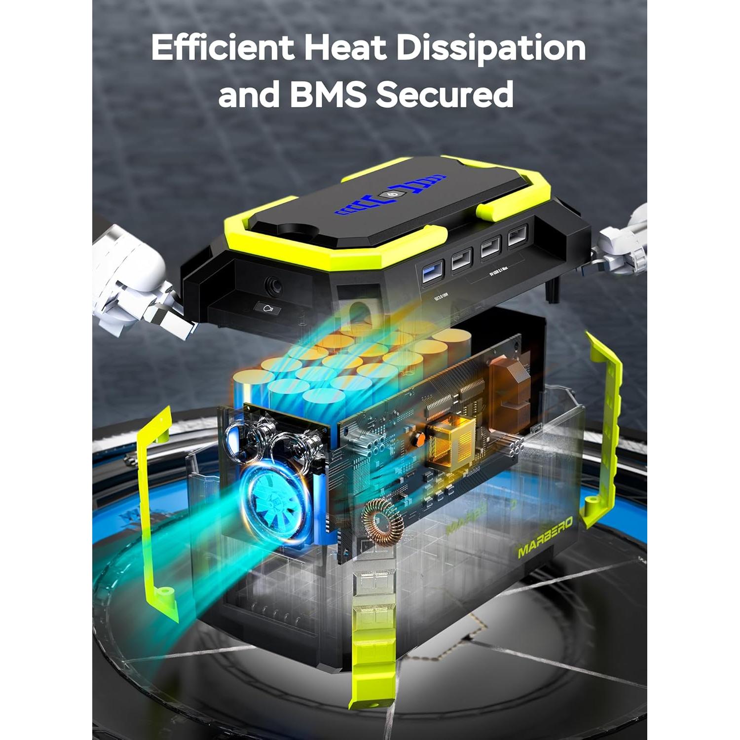 Estación de Energía Portátil MARBERO M270 150Wh 100W AC USB