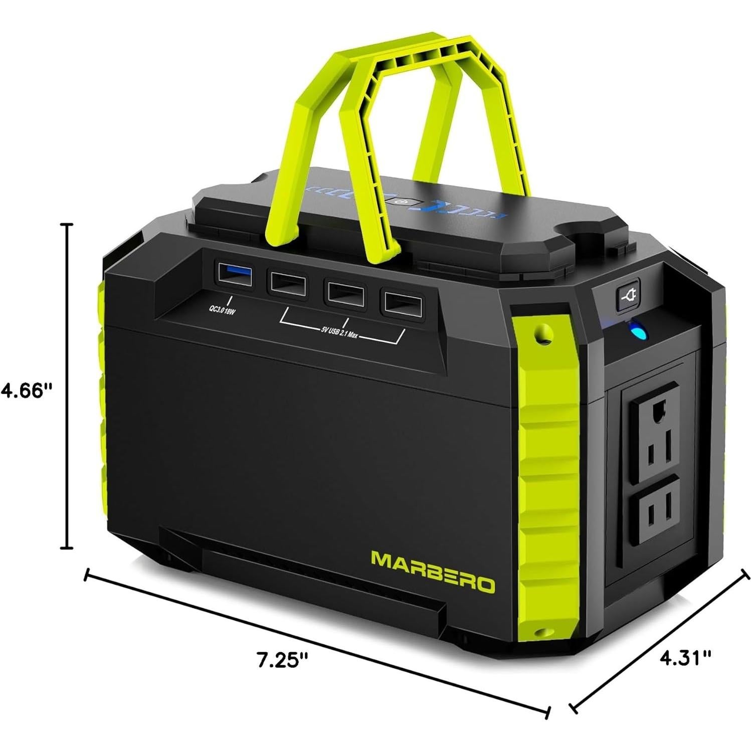 Estación de Energía Portátil MARBERO M270 150Wh 100W AC USB