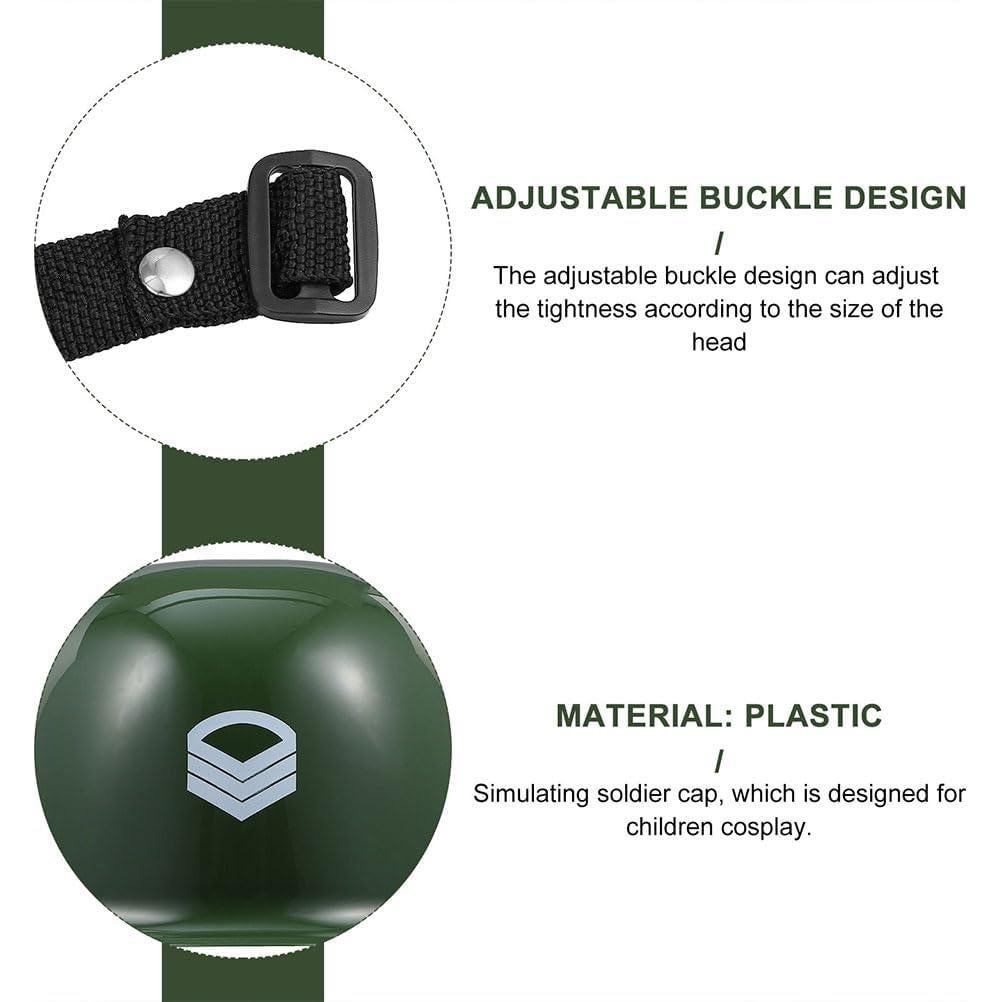 Gorra de Soldado Infantil Verde Juguete para Niños