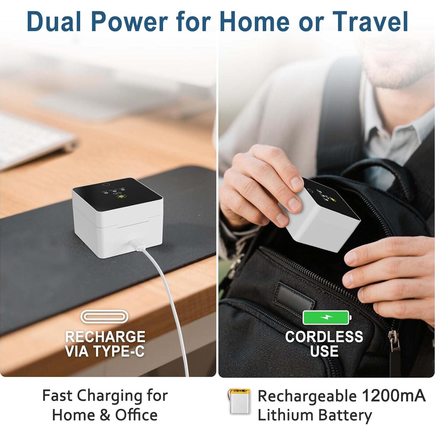 Secador y deshumidificador de audífonos iHearUp, portátil, 9x9 cm