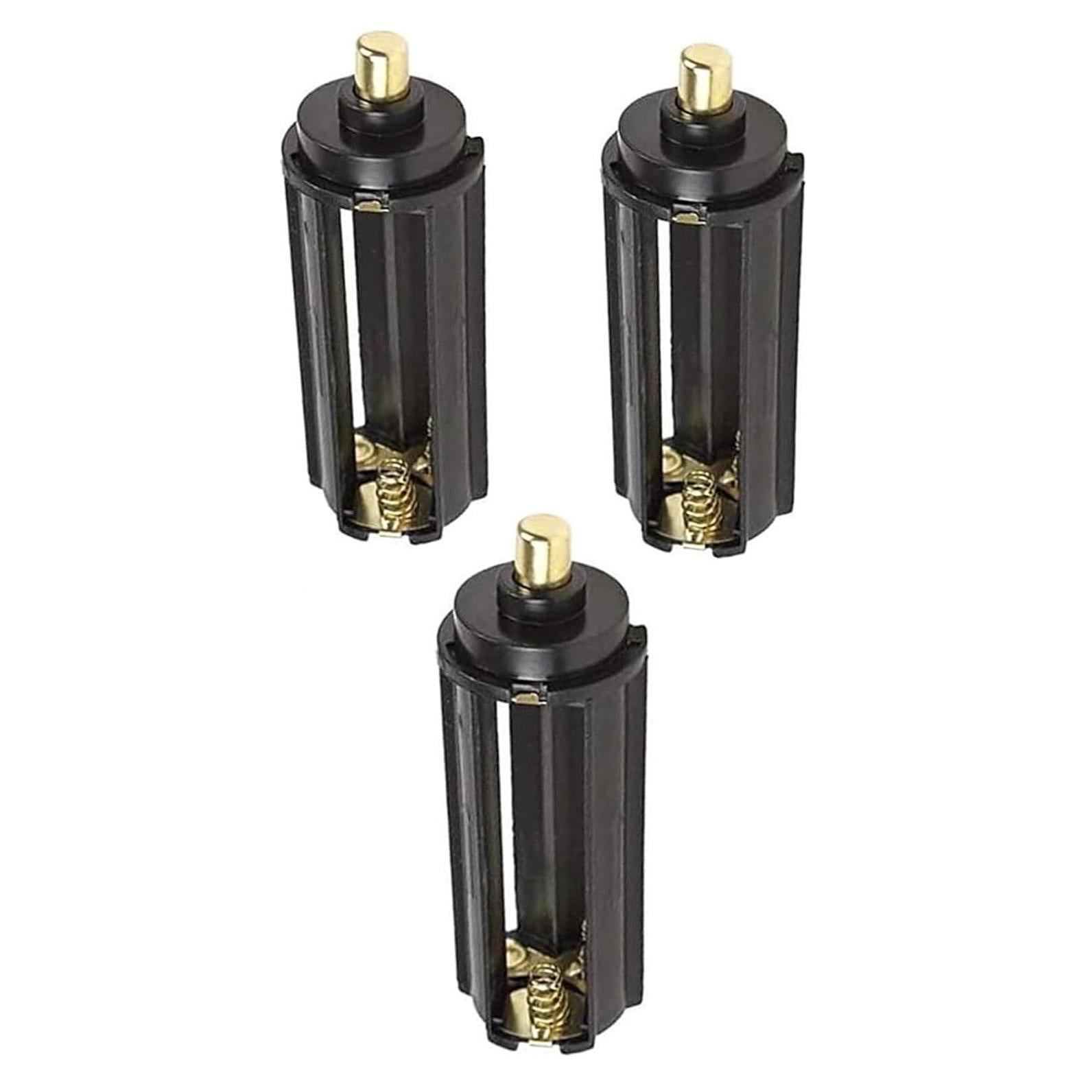 Soporte de Batería Cilíndrica 3 x AAA Priaolker Negro