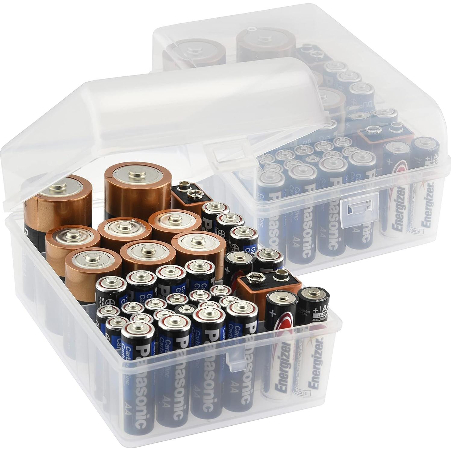Conjunto de 2 Cajas de Almacenamiento de Baterías GlossyEnd