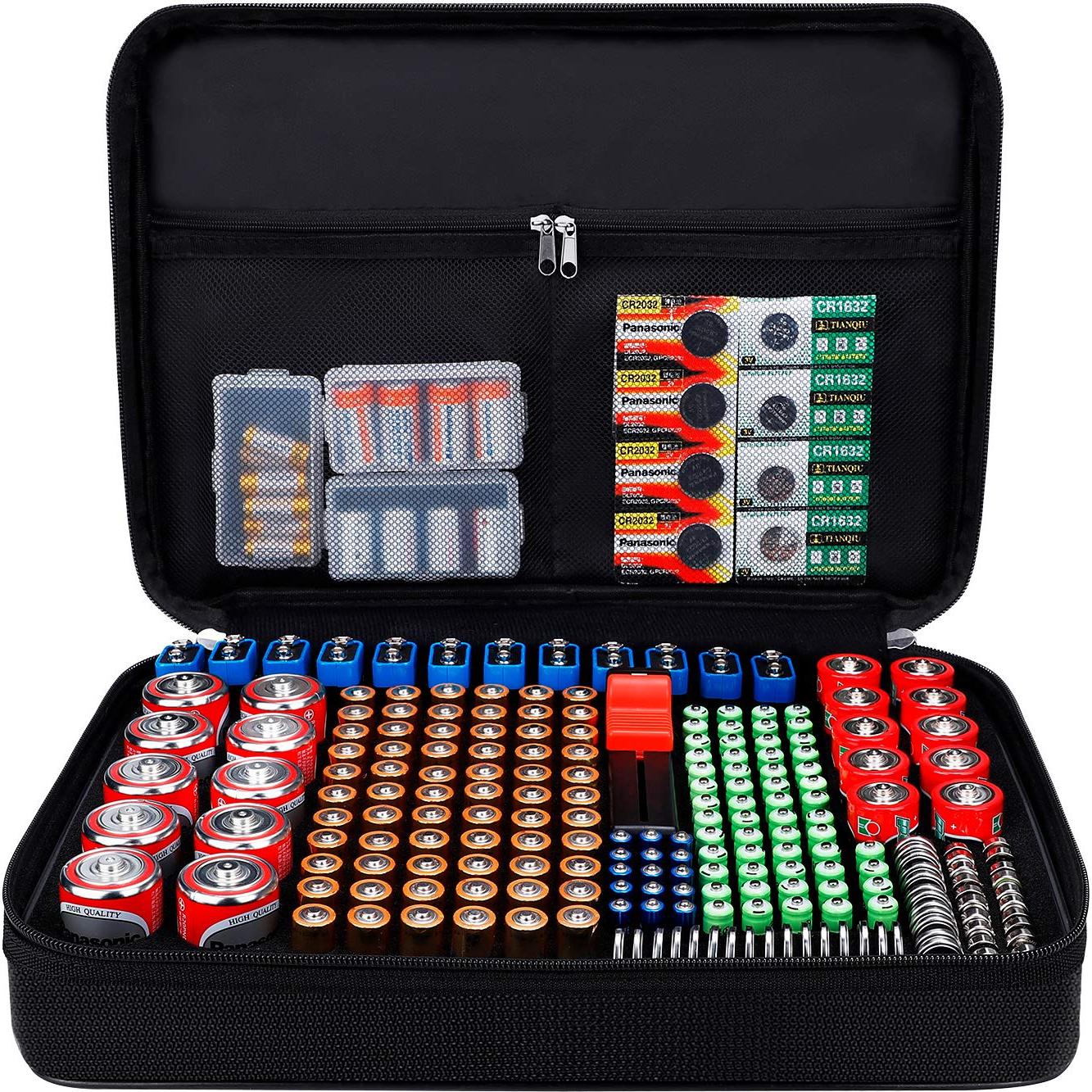 Organizador de Baterías ENGPOW BT168 a Prueba de Fuego 220 Baterías