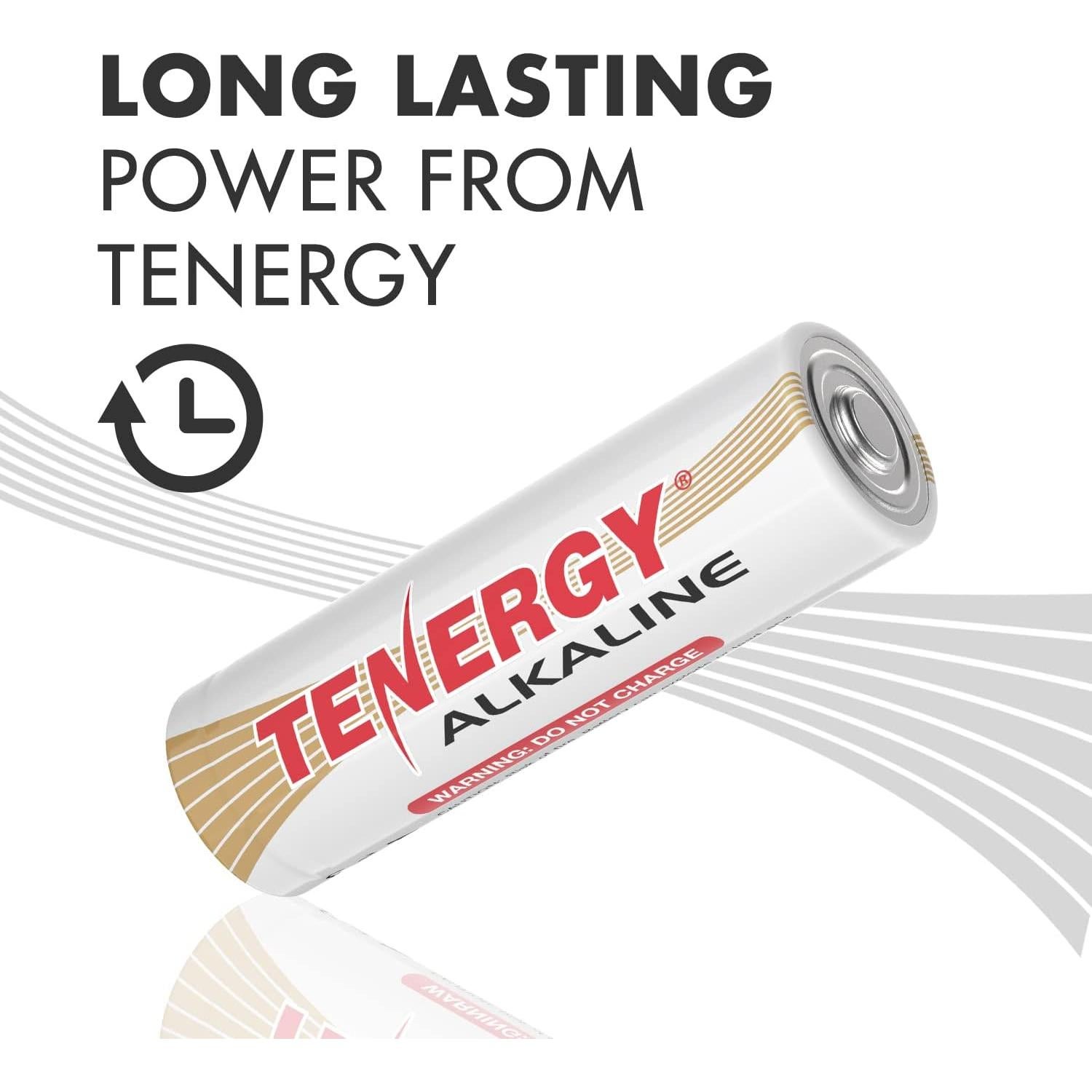 Combo de 60 Baterías Alcalinas Tenergy AA AAA C D 9V