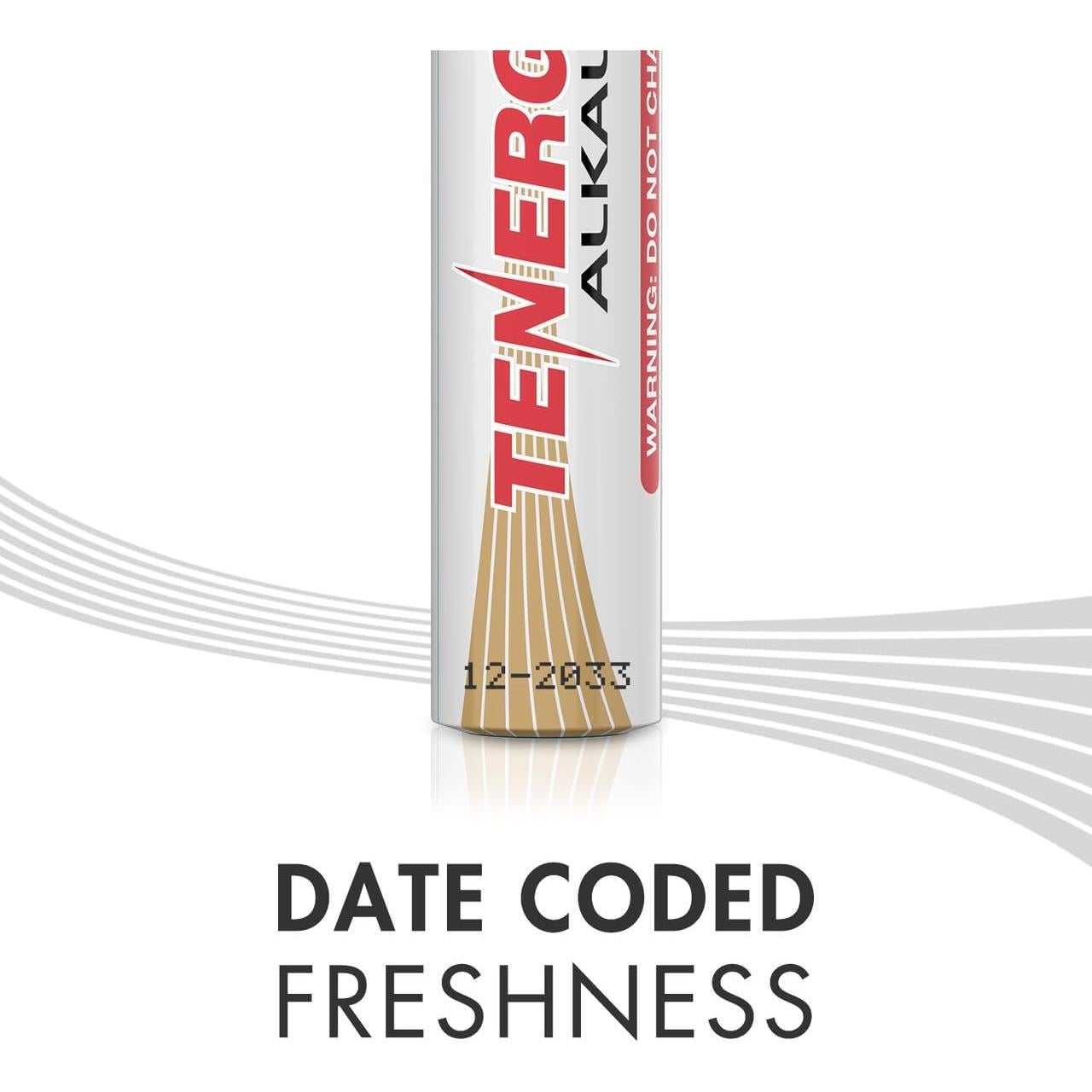 Combo de 60 Baterías Alcalinas Tenergy AA AAA C D 9V