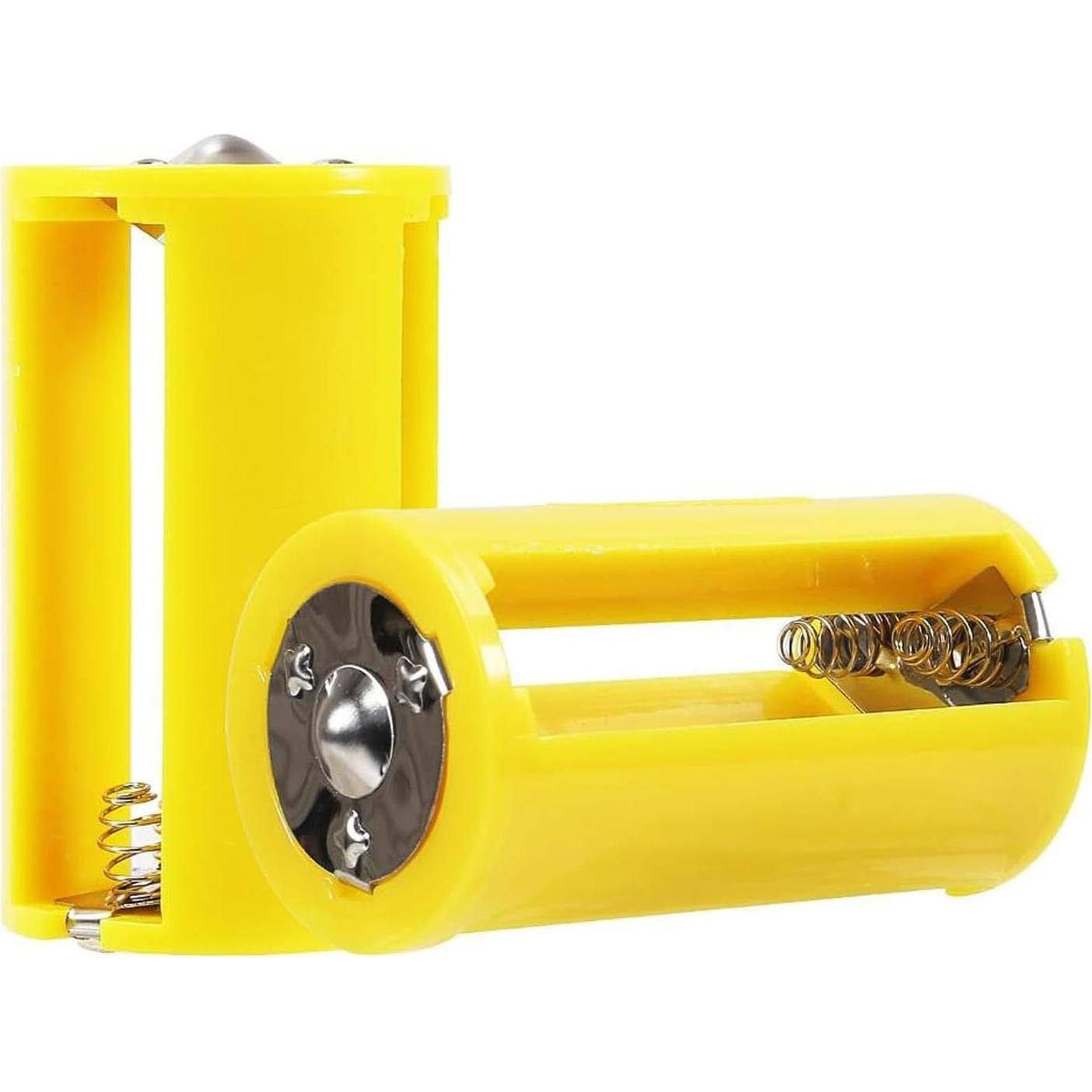 Adaptadores de Batería AA a D AEDIKO 6 Pcs 1.5V Amarillo