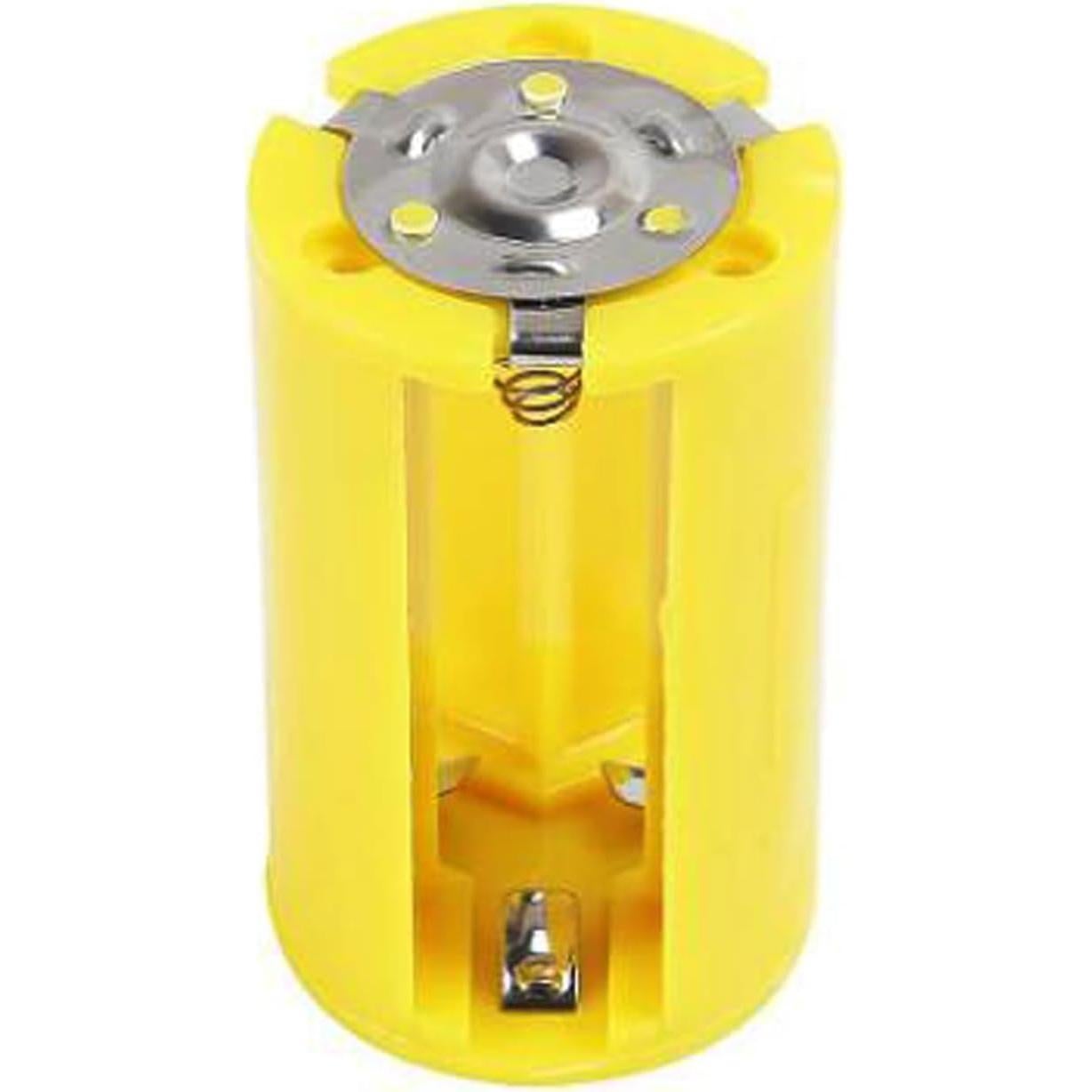 Adaptadores de Batería AA a D AEDIKO 6 Pcs 1.5V Amarillo