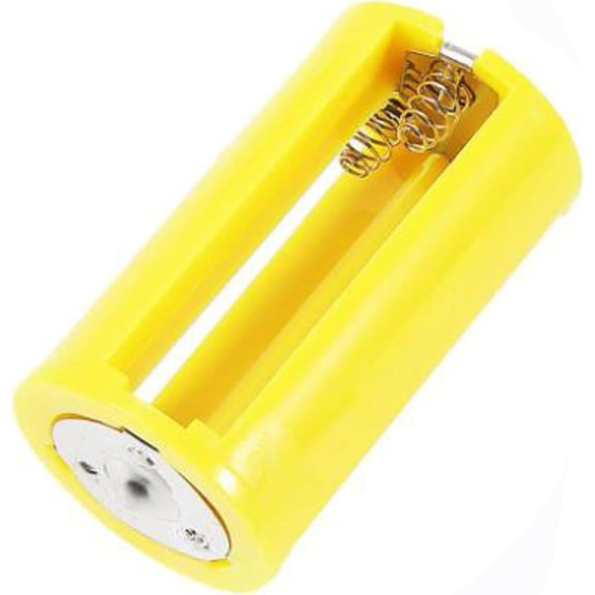 Adaptadores de Batería AA a D AEDIKO 6 Pcs 1.5V Amarillo