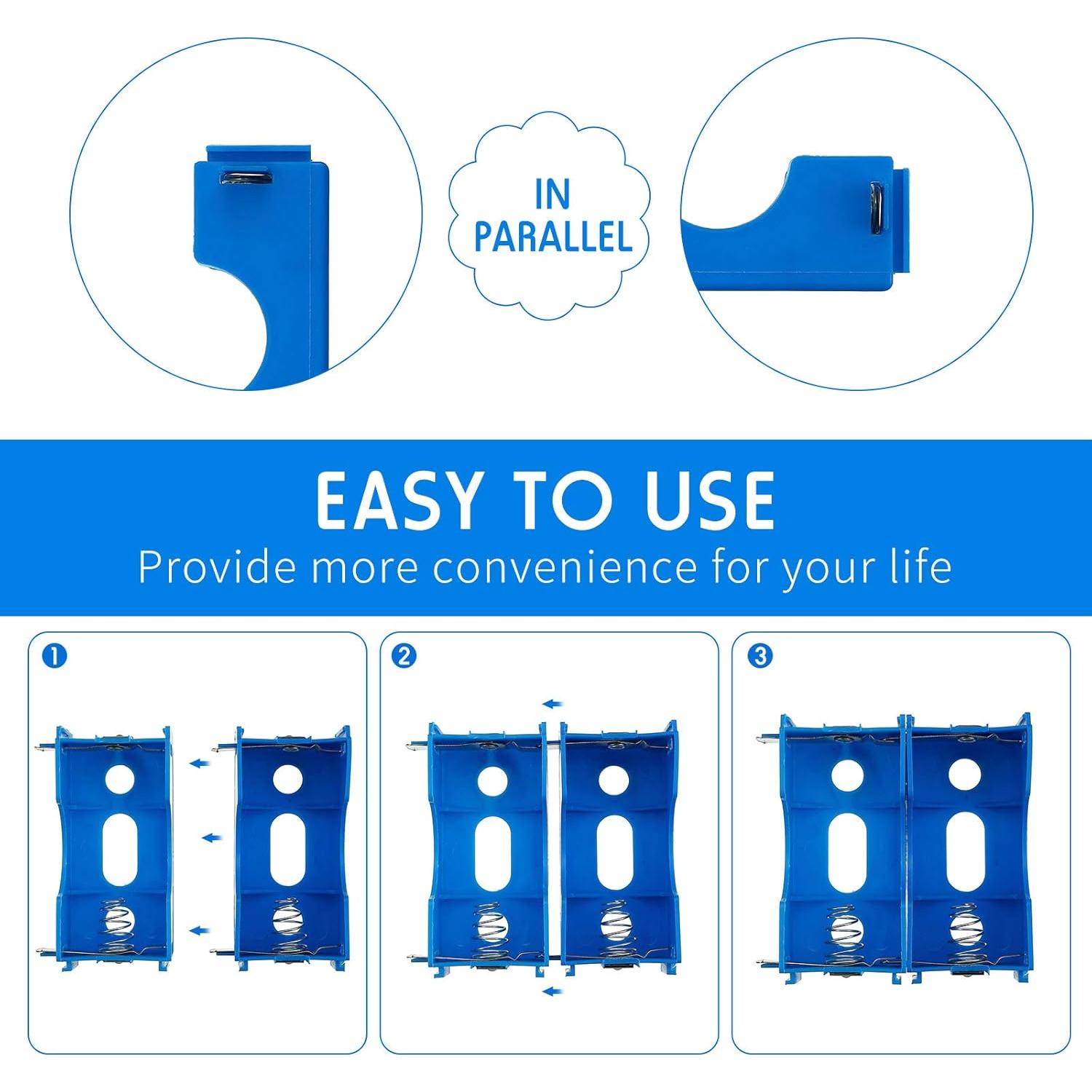 Soporte de Batería D LEIFIDE 16 Piezas para Experimentos