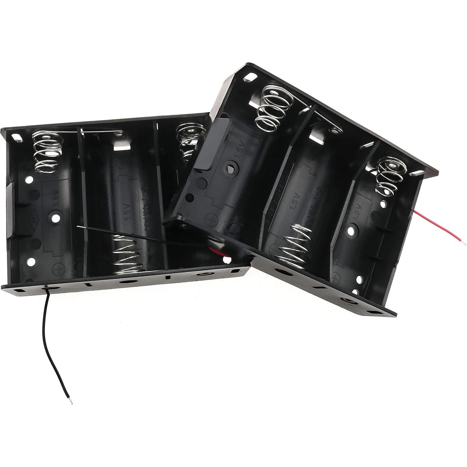 Soporte de Batería Tipo D E-outstanding 2PCS con Cables