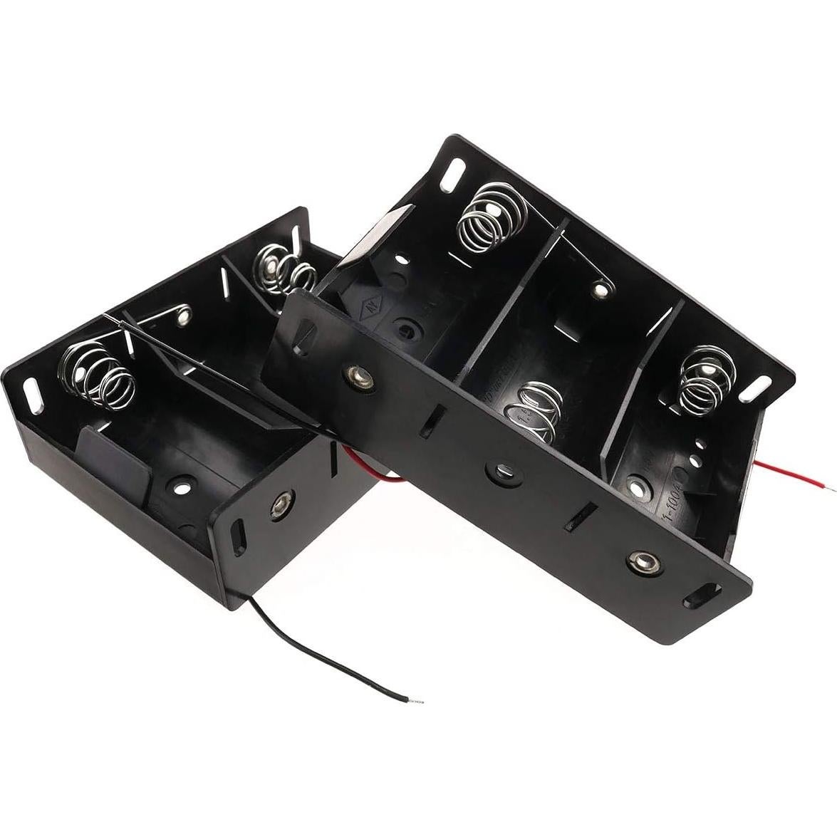 Soporte de Batería Tipo D E-outstanding 2PCS con Cables