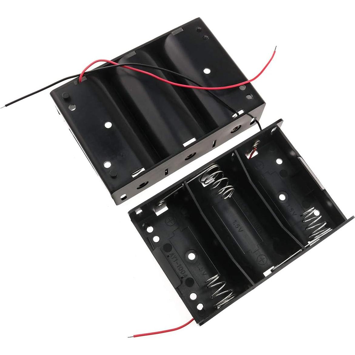 Soporte de Batería Tipo D E-outstanding 2PCS con Cables