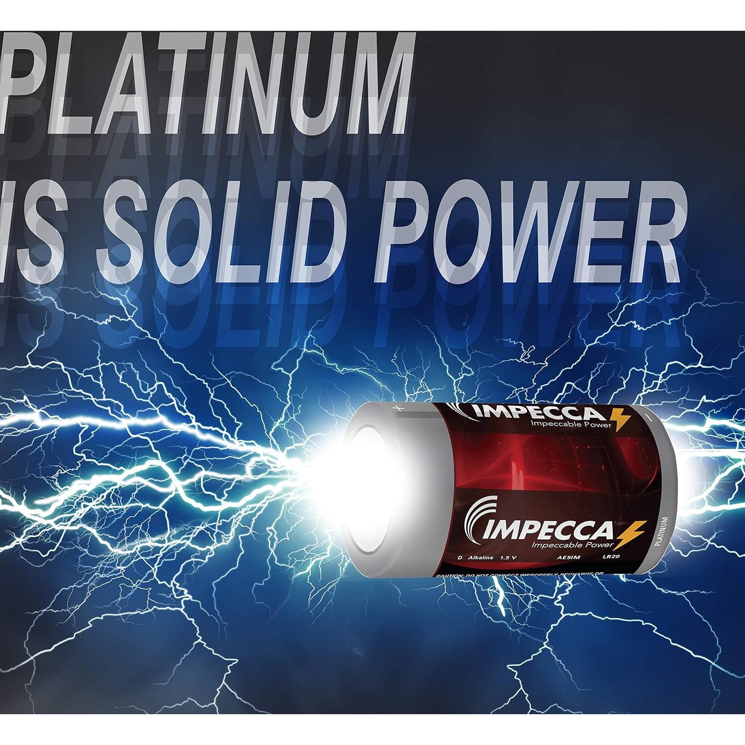 Paquete de Baterías Alcalinas Impecca 39 Piezas AA AAA C D 9V