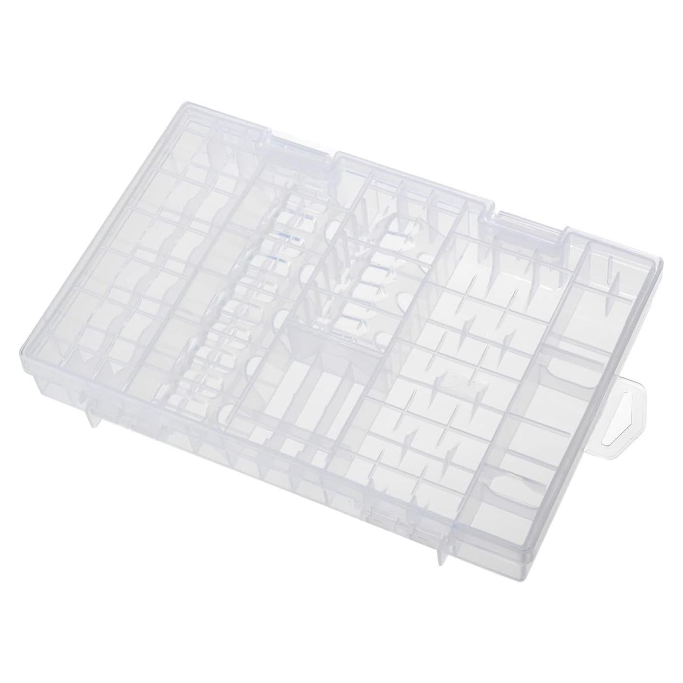 Caja de Almacenamiento de Baterías Heyiarbeit Transparente 1Pcs