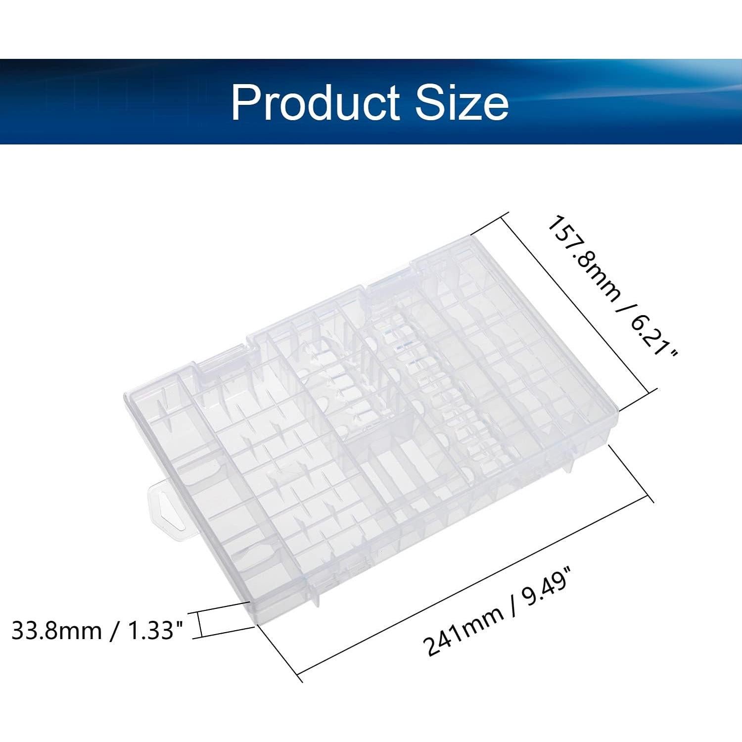 Caja de Almacenamiento de Baterías Heyiarbeit Transparente 1Pcs