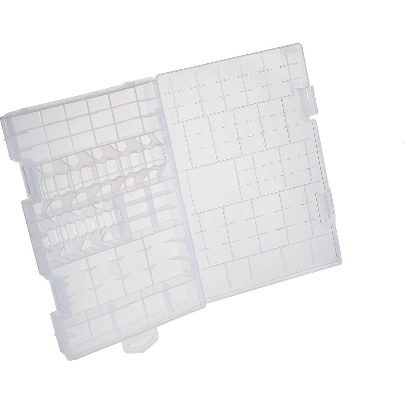 Caja de Almacenamiento de Baterías Heyiarbeit Transparente 1Pcs