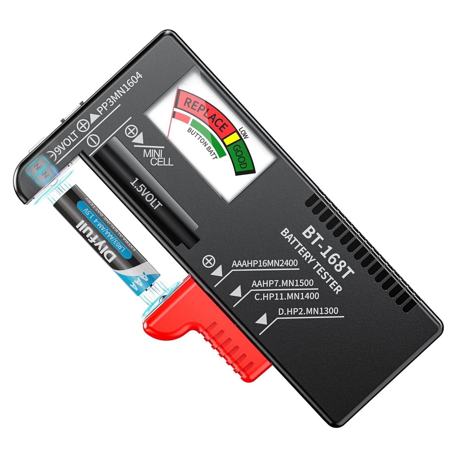 Probador de Baterías Dlyfull B1T Magnético para AAA AA C D 9V