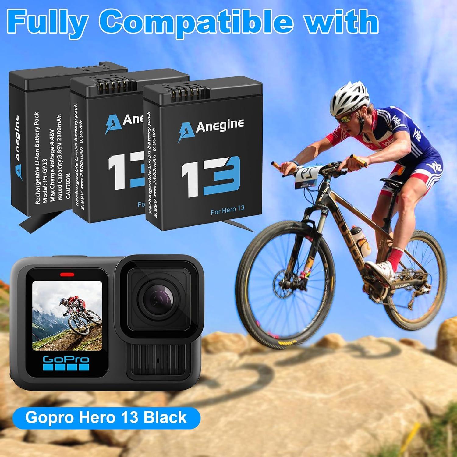 Baterías Anegine Hero 13 2300mAh + Cargador LCD 3 Canales