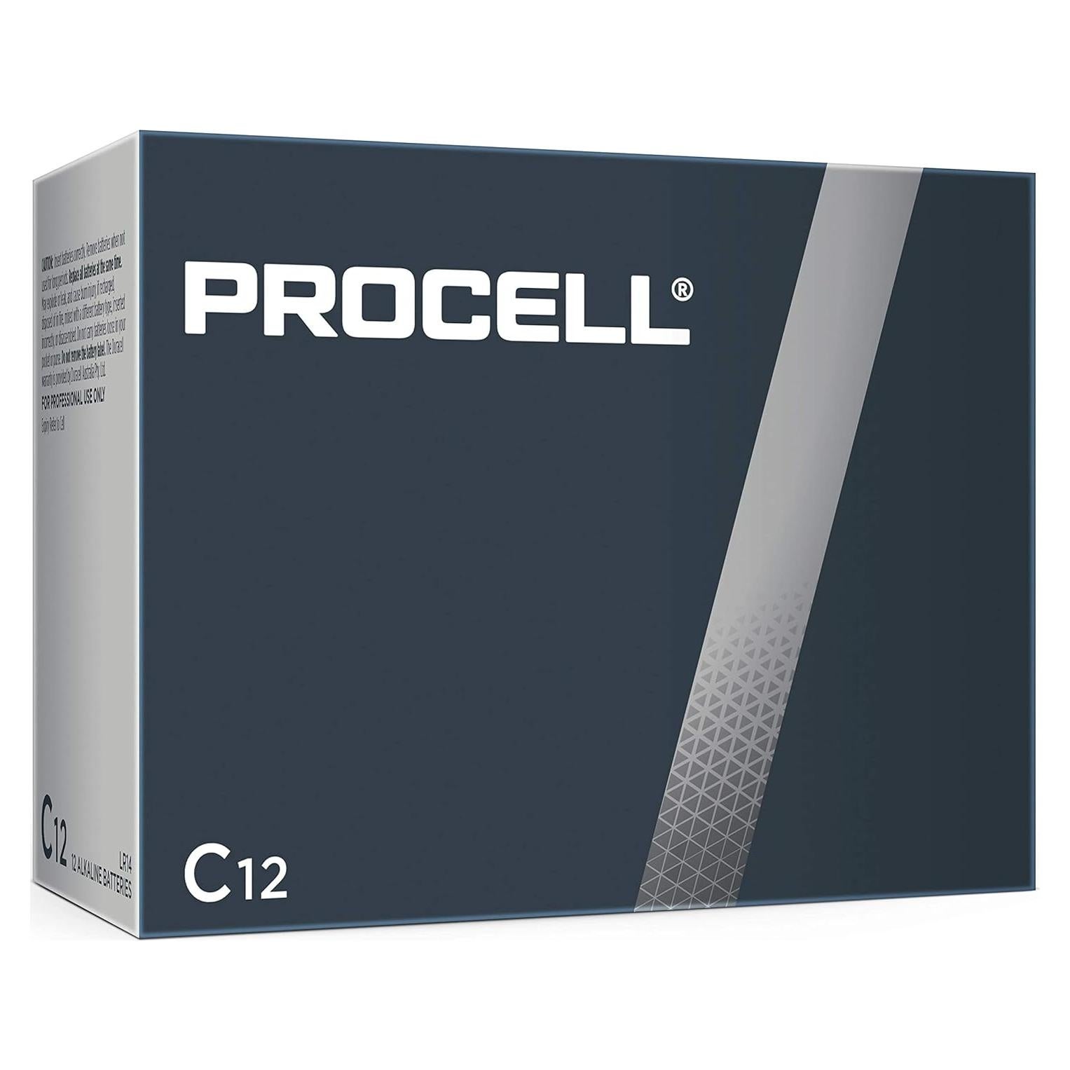 Batería Alcalina Duracell Procell C - Paquete de 12