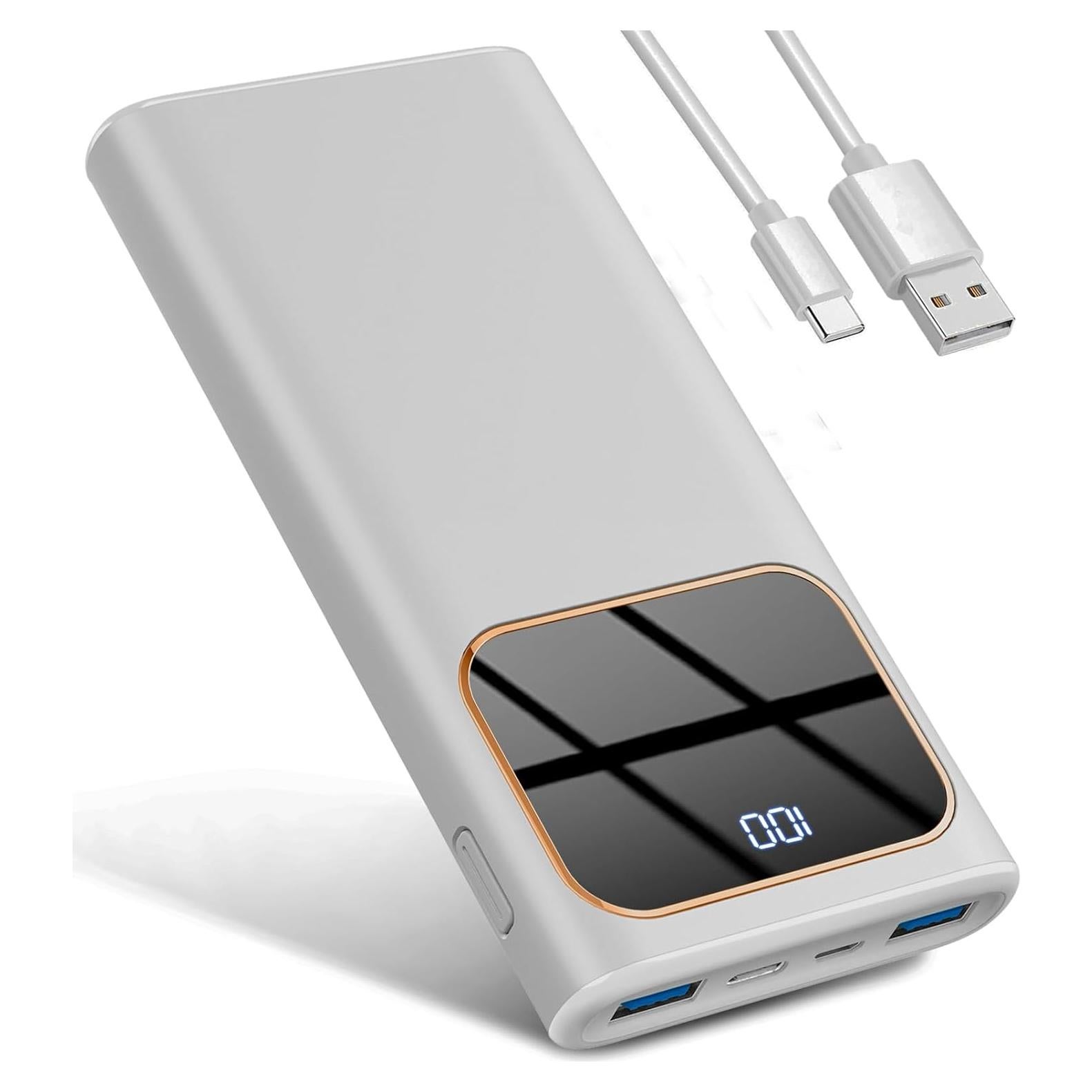 Cargador Portátil 10000mAh Carga Rápida 15W 4 Salidas Tipo-C