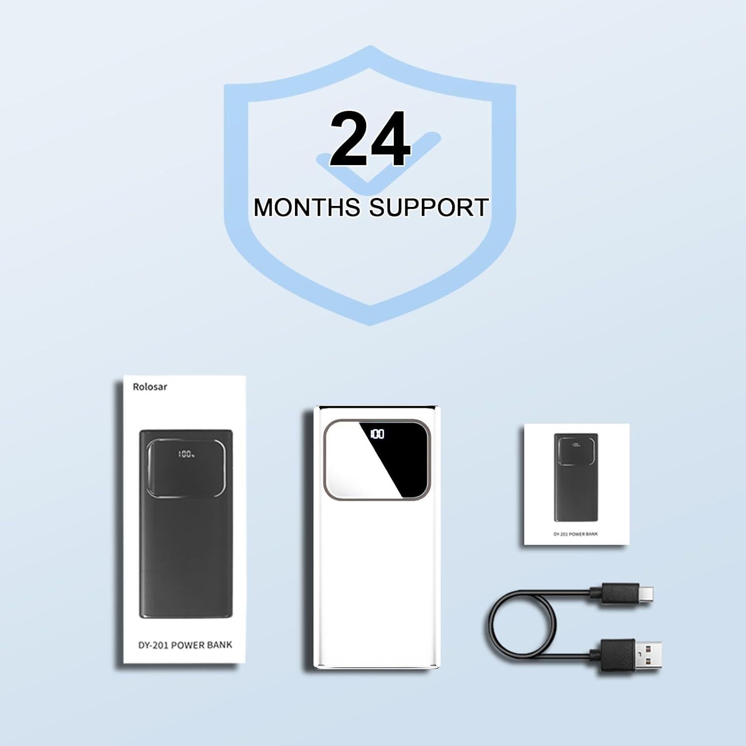 Cargador Portátil 10000mAh Carga Rápida 15W 4 Salidas Tipo-C