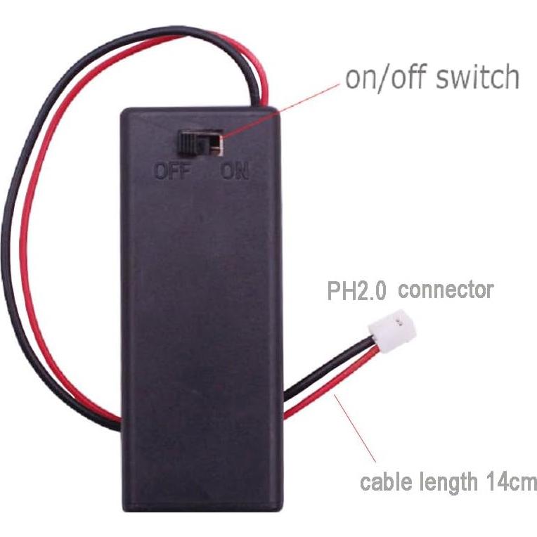 Soporte de Batería AAA DIYmalls con Interruptor ON/OFF - 5 Piezas
