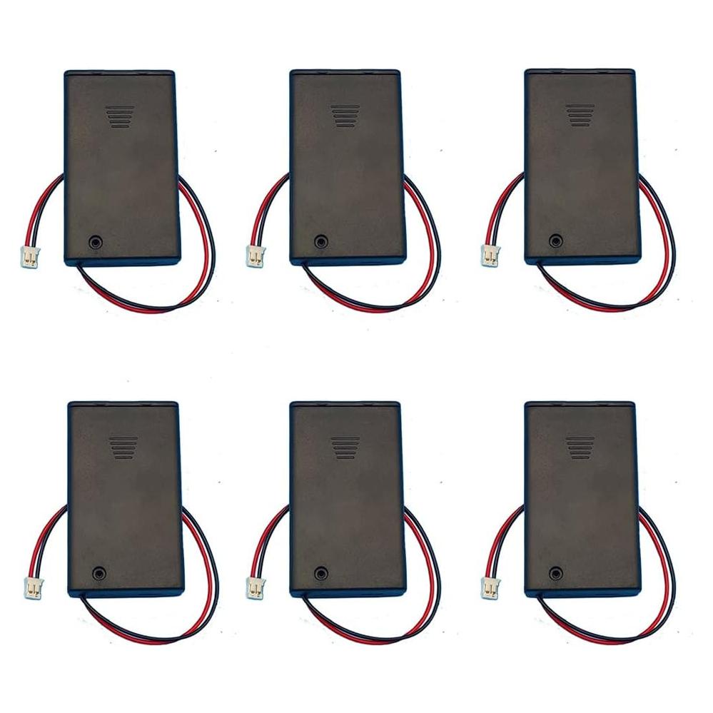 Caja de Almacenamiento para 3 Baterías AAA ShangHJ con Interruptor