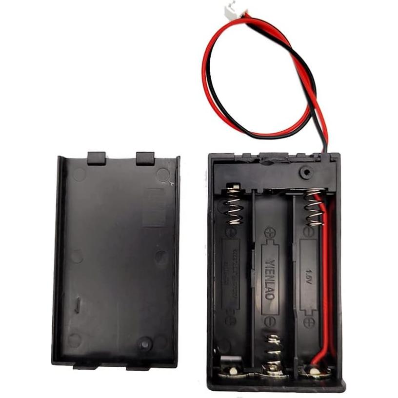 Caja de Almacenamiento para 3 Baterías AAA ShangHJ con Interruptor