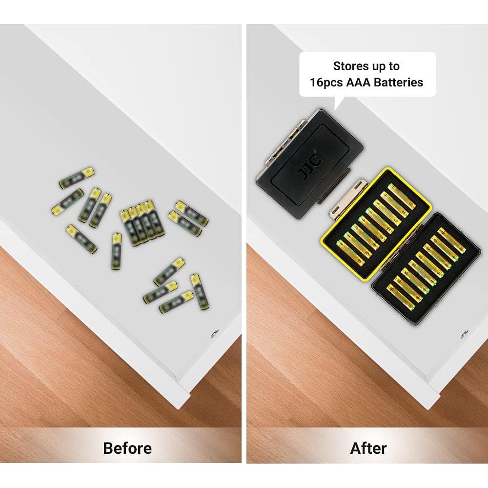 Estuche de Almacenamiento JJC para 16 Baterías AAA Resistente