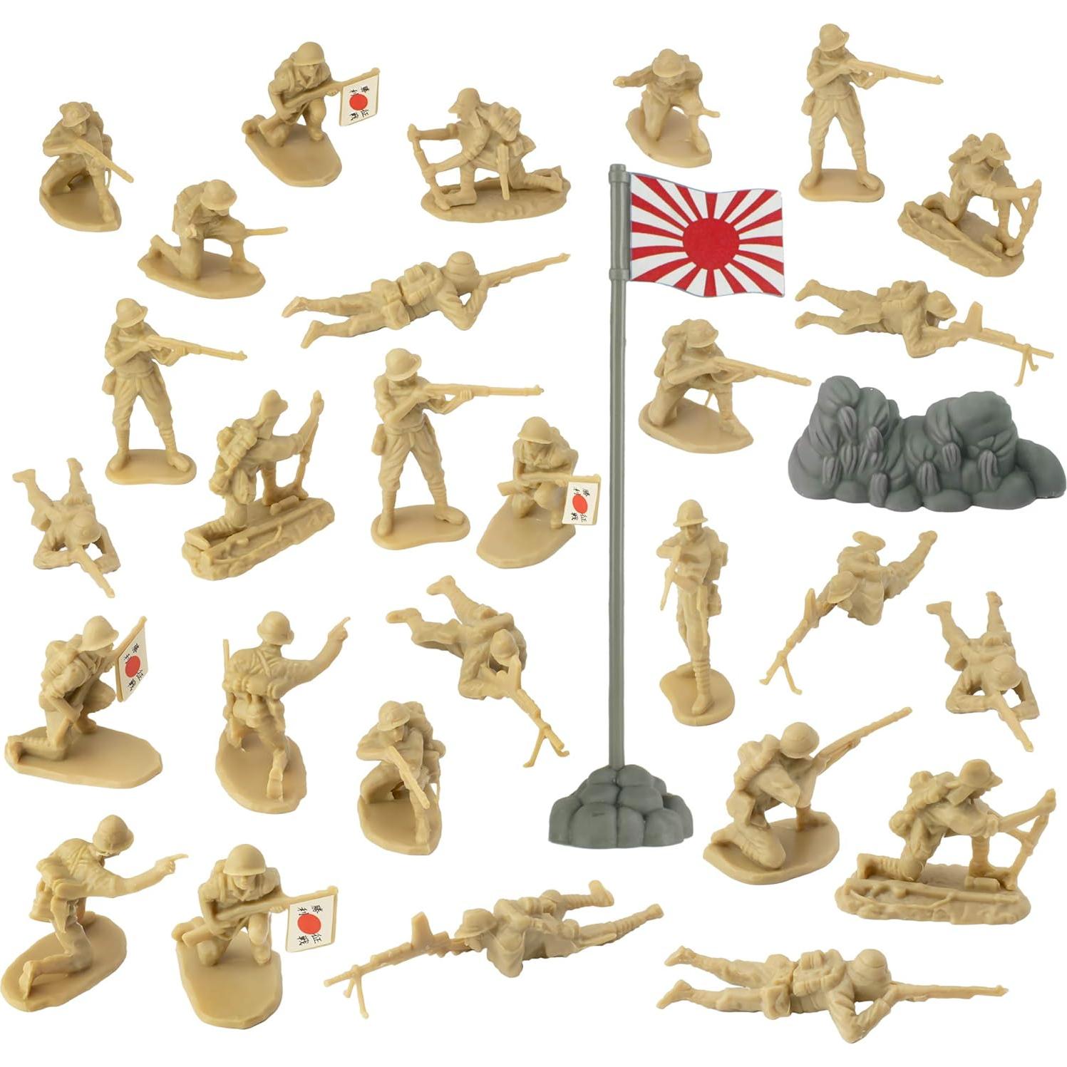 Soldados de Plástico BMC WW2 Japoneses 1:32 - 30 Figuras