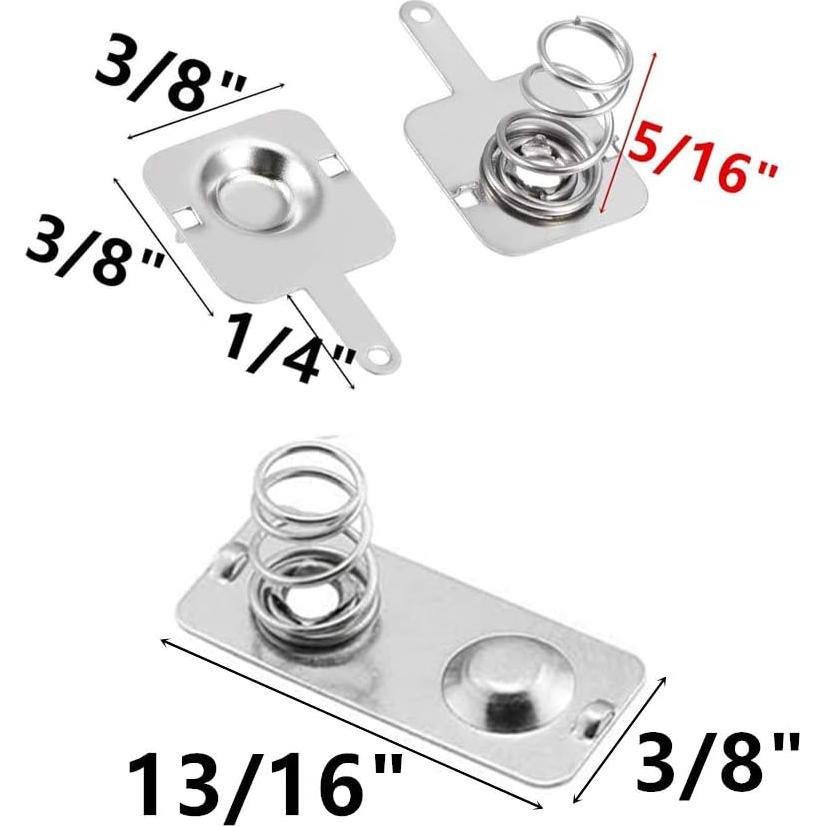 Resortes de Batería Cutelec 12 Pares Conversión AAA Niquelado
