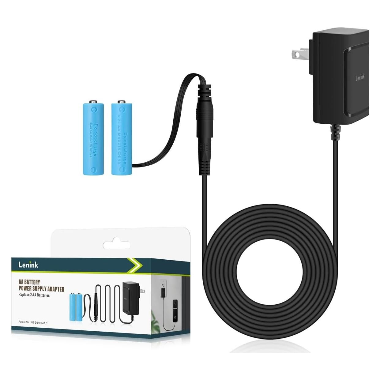 Adaptador de Fuente de Alimentación AC Lenink 3V 1A para 2 Baterías AA