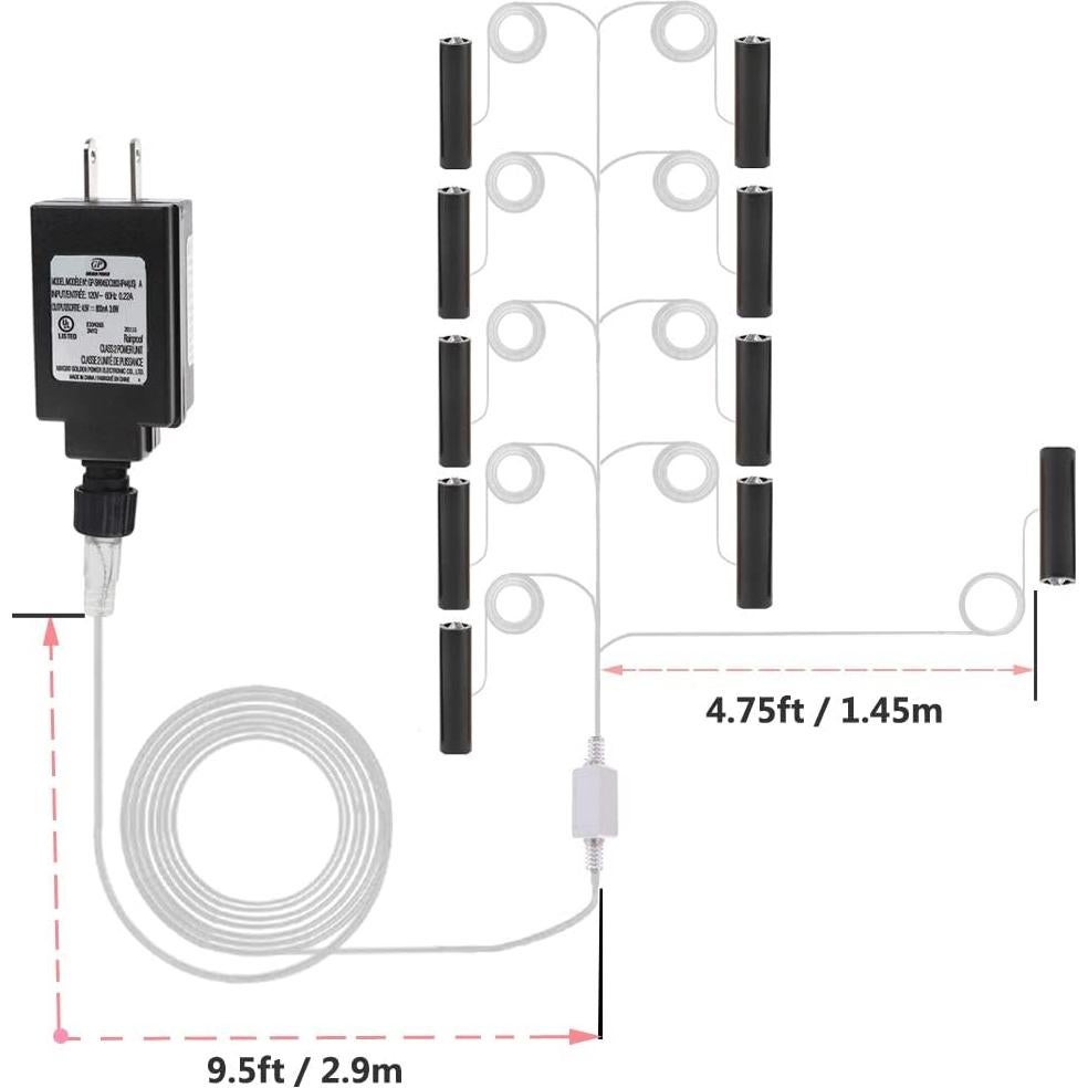 Adaptador de Batería Delinx 2-3 AA a 3V/4.5V LED