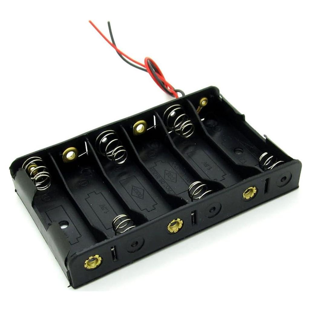 Soporte de Batería 6 AA NewZoll con Conector 9V - Plástico ABS