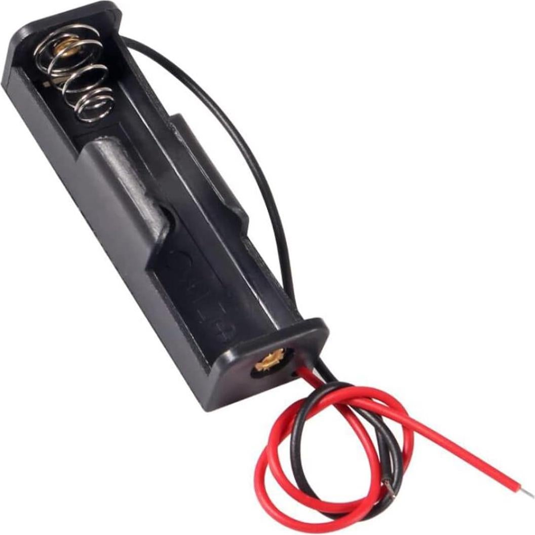 20 Soportes de Batería AA con Cable AEDIKO 1 Slot 1.5V