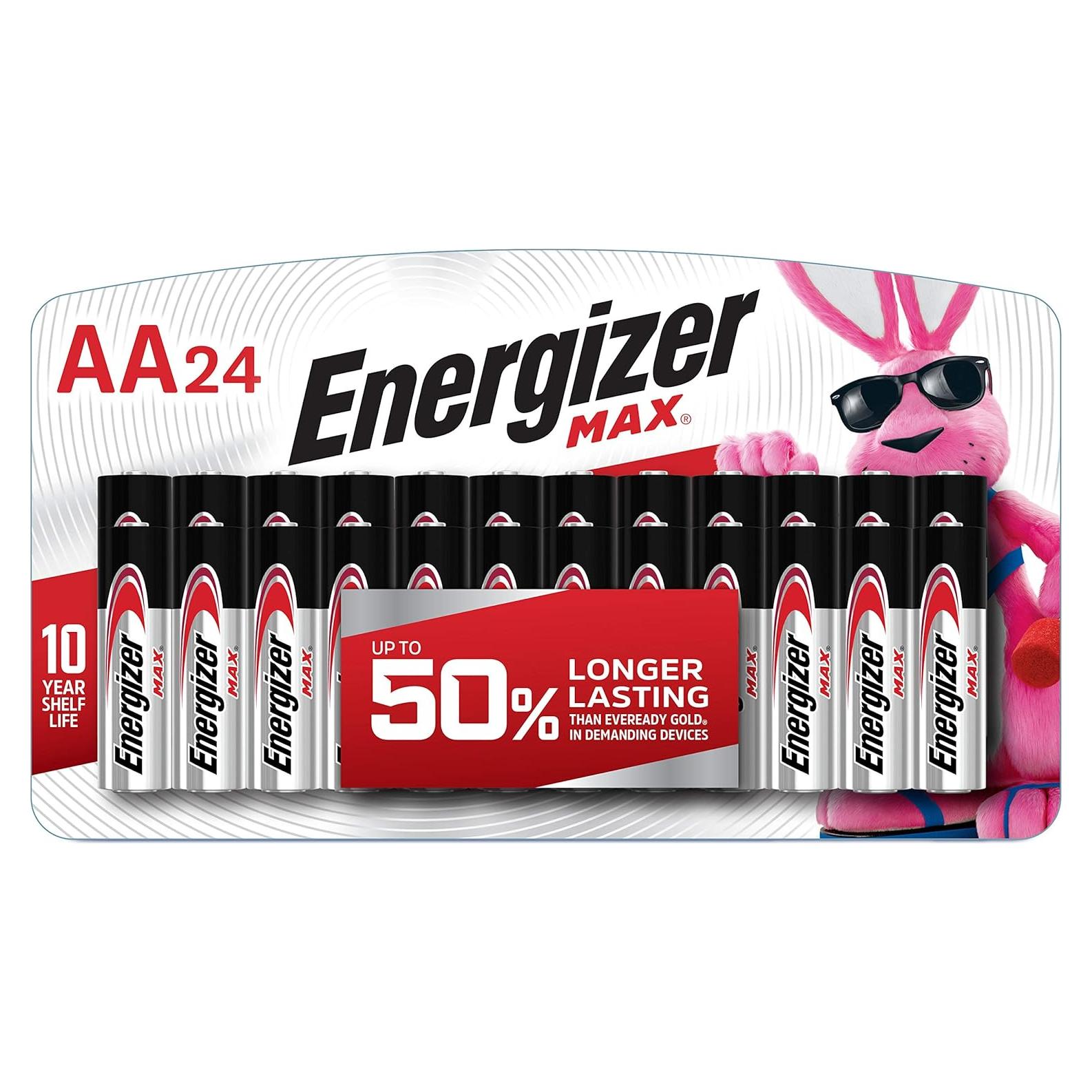 Baterías Alcalinas AA Energizer MAX - Paquete de 24 Unidades