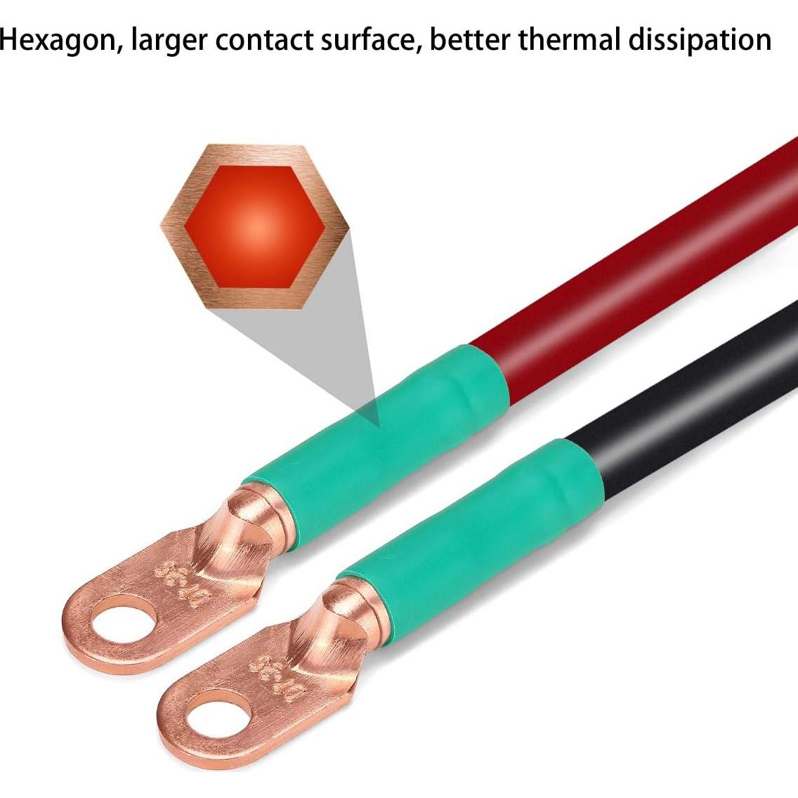 Cable de Batería 10L0L 4-Gauge 40.64 cm para Golf Cart 48V