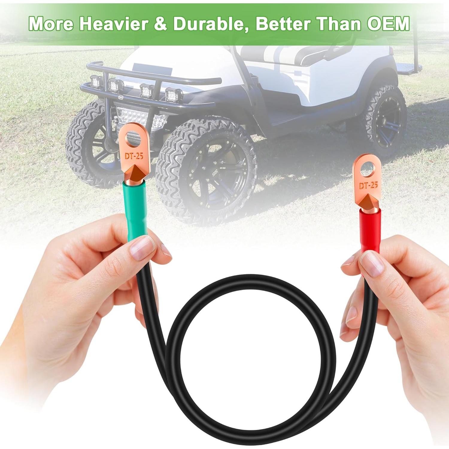 Cables de Batería 3 AWG 10L0L para Carro de Golf 48V Club Car