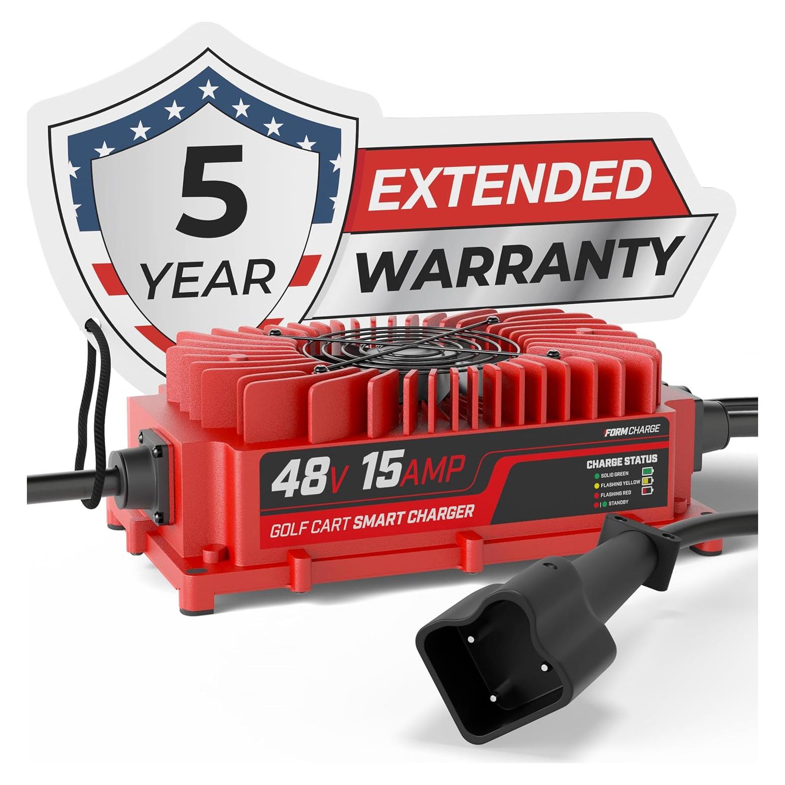 Cargador de Batería 48V 15A FORM para Carro de Golf Yamaha G29