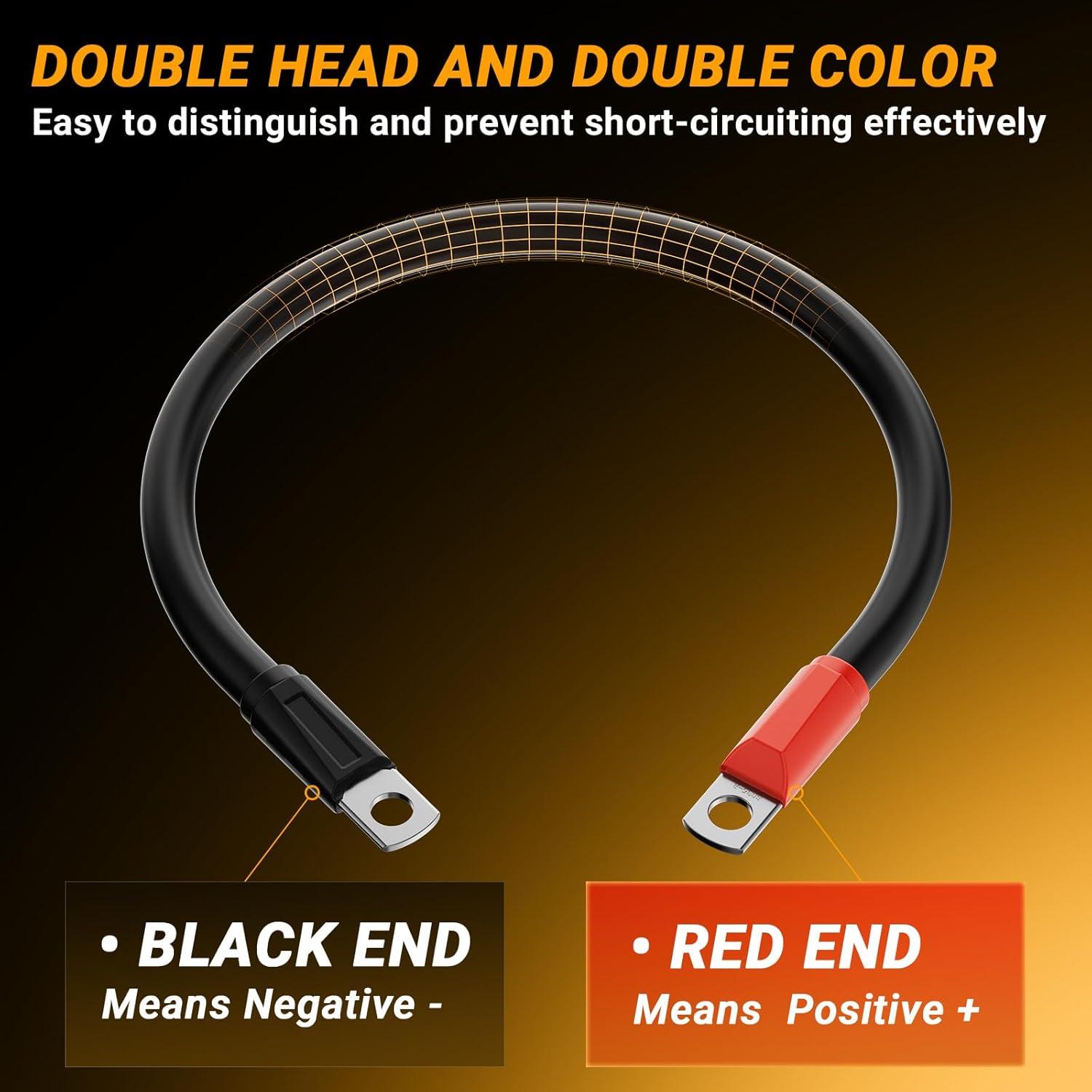 Cables de Batería para Carro de Golf CLUBRALLY EZGO RXV 2 Gauge