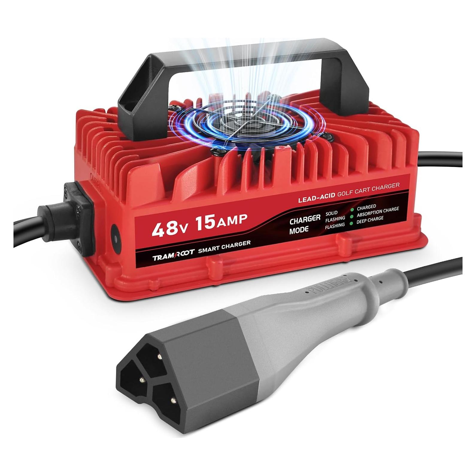 Cargador de Carro de Golf TRAMROOT 15A 48V para EZGO RXV/TXT