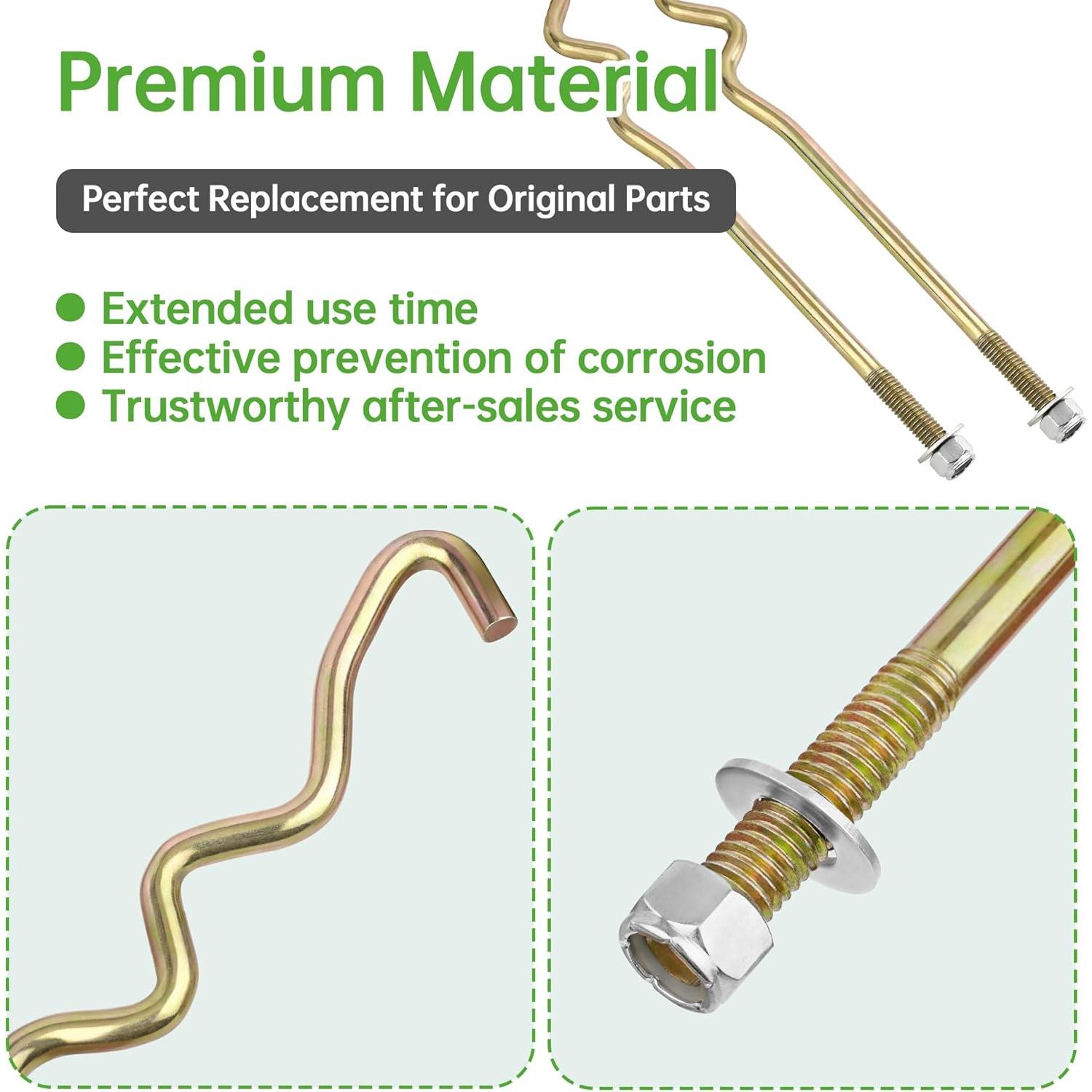 Kit de Varillas de Sujeción de Batería 10L0L para Club Car Precedent